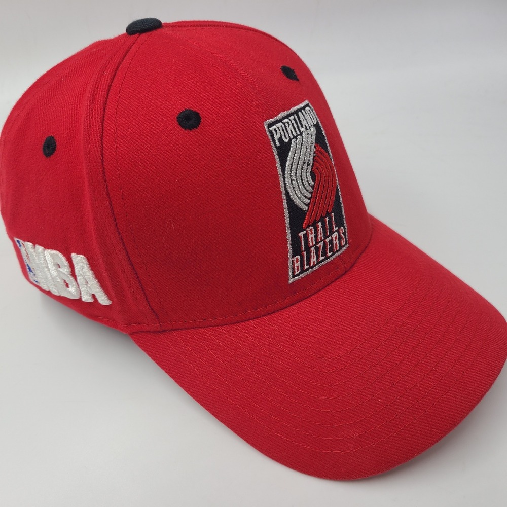 Portland Trail Blazers Hat Adjustable NBA Red‎ Black Basketball Logo Casual Men